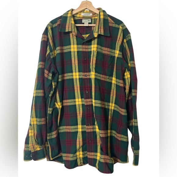 L.L.Bean Men's  Flannel Shirt Traditional Fit Plaid XXL -Tall, #228066, Vintage - Picture 1 of 5